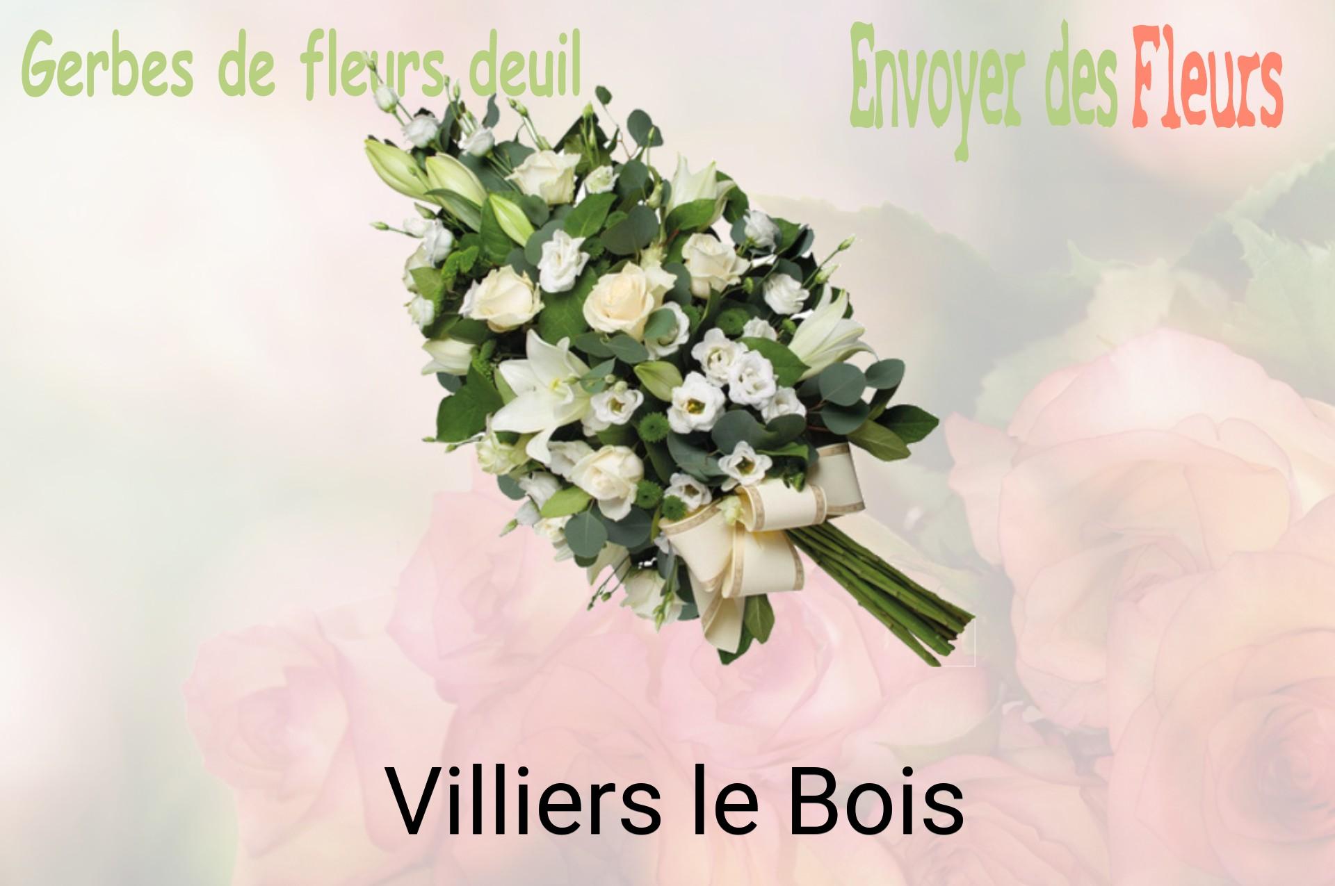 Gerbe de fleurs de deuil livrée à Villiers-le-Bois